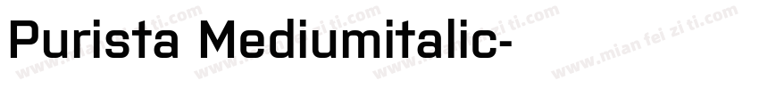 Purista Mediumitalic字体转换